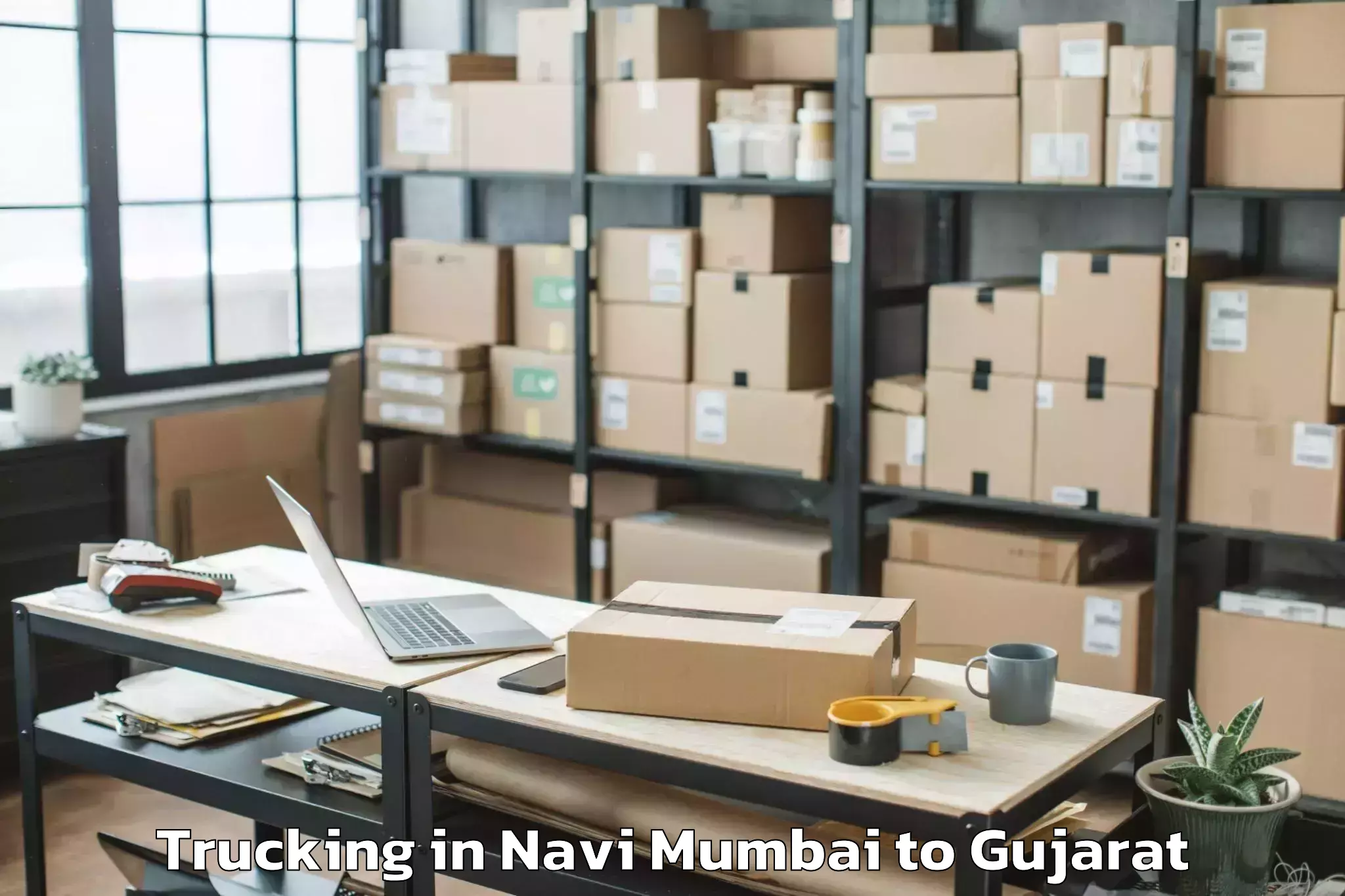 Leading Navi Mumbai to Surendranagar Trucking Provider